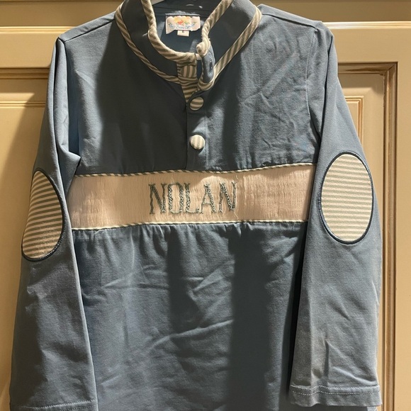 Busy bee smocks pullover boys size 6 long sleeve. Nolan on the front - Picture 1 of 6